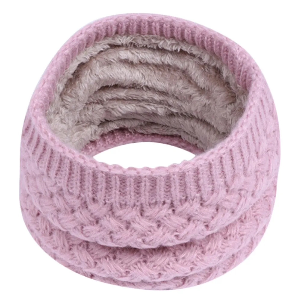 Winter Warm Knit Scarves Children Winter Warm Scarf Boys Girls Kids Baby Knitted Collar Neck Scarves Kids Clothes Accessories