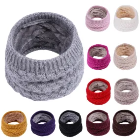 Winter Warm Knit Scarves Children Winter Warm Scarf Boys Girls Kids Baby Knitted Collar Neck Scarves Kids Clothes Accessories