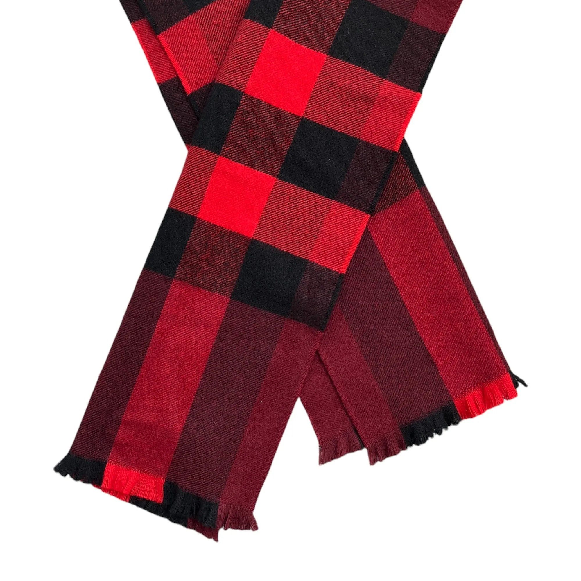 Women's Checkered Scarf Red