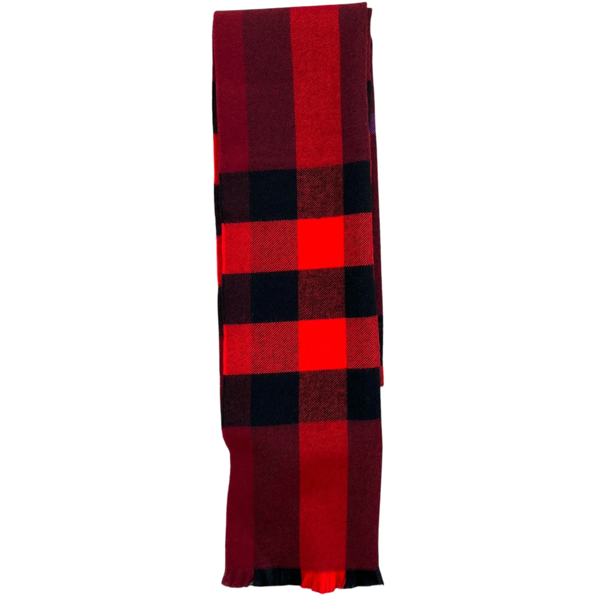 Women's Checkered Scarf Red