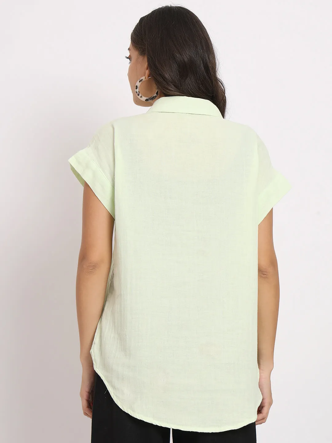 Women's Cotton Lime Casual Shirt