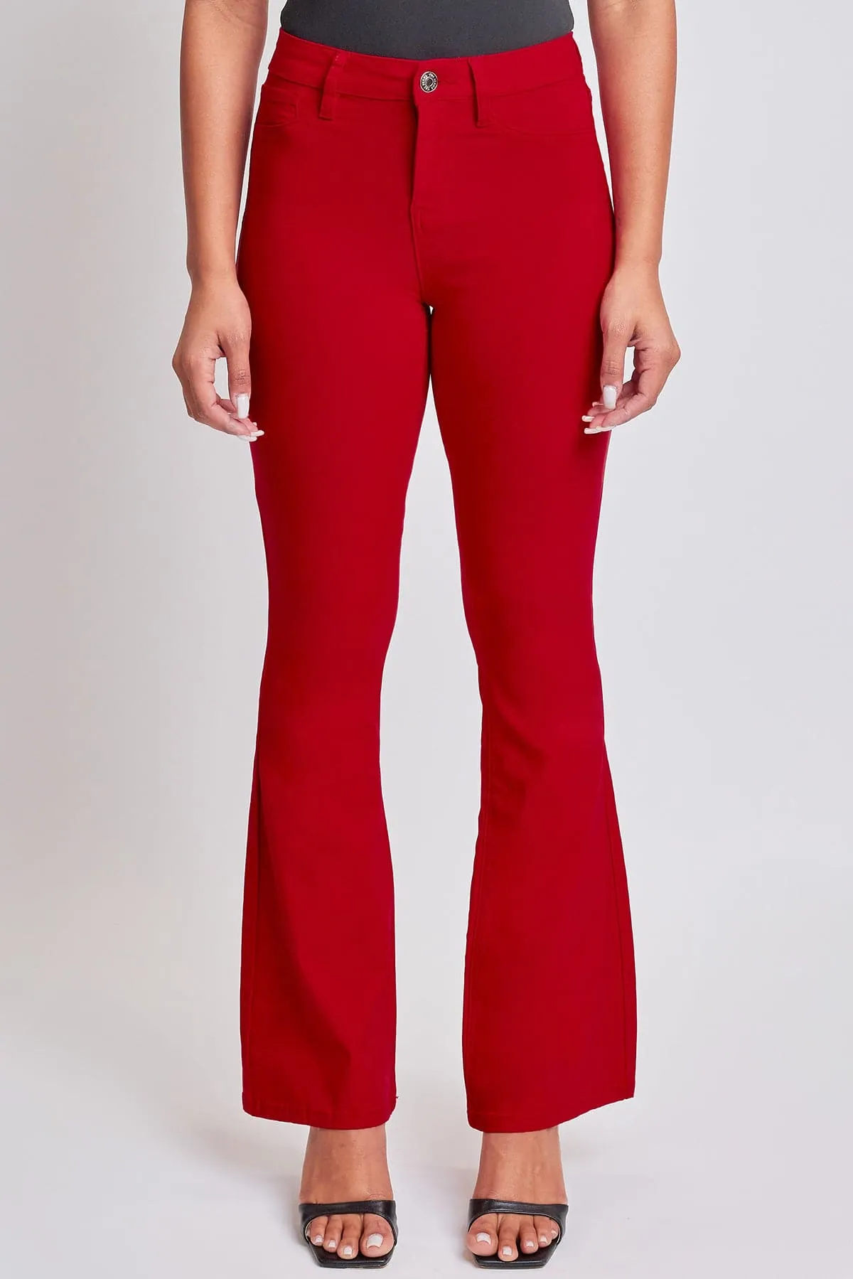 Women's Hyperstretch Flare Pants, Ruby red