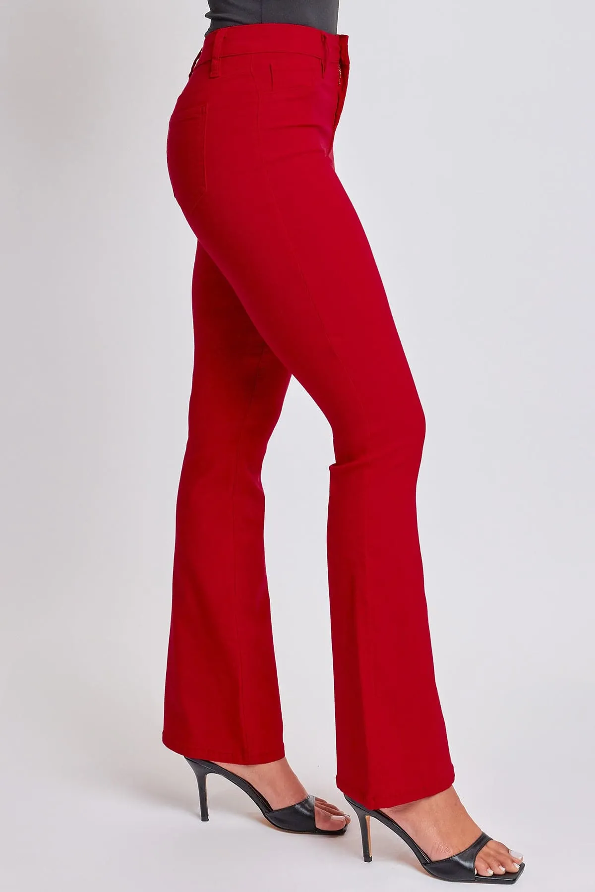 Women's Hyperstretch Flare Pants, Ruby red