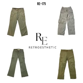 Y2K Flared Cargo Pants (RE-175)